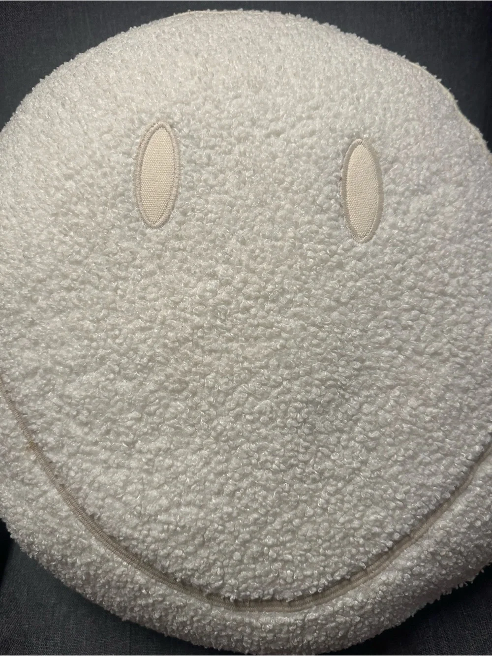 Boucle Smiley Get Cushy Cushion by Smiley